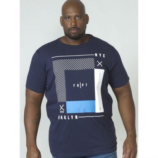 D555 Kenton T-shirt Navy - Camisetas - Camisetas - 2XL-14XL