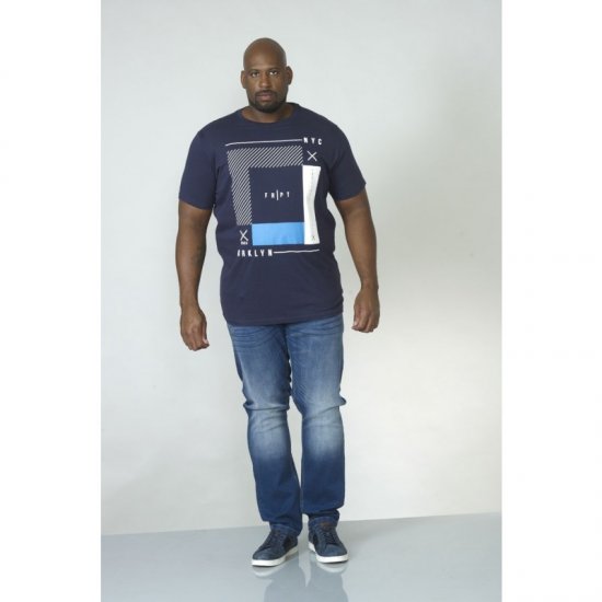 D555 Kenton T-shirt Navy - Camisetas - Camisetas - 2XL-14XL