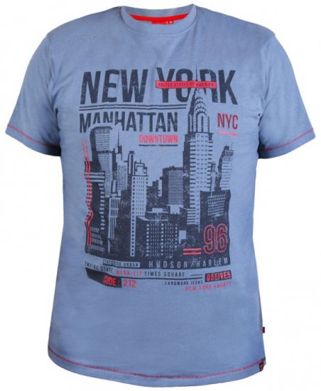 D555 Delta T-shirt Denim Blue - Camisetas - Camisetas - 2XL-14XL