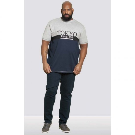 D555 Morris T-shirt Navy - Camisetas - Camisetas - 2XL-14XL