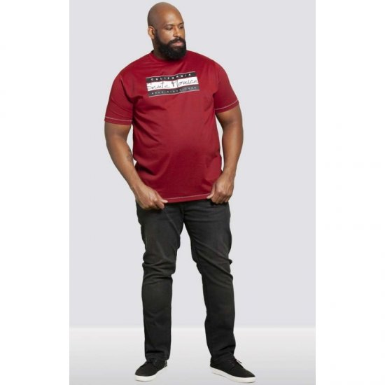 D555 Tempa T-shirt Red - Camisetas - Camisetas - 2XL-14XL