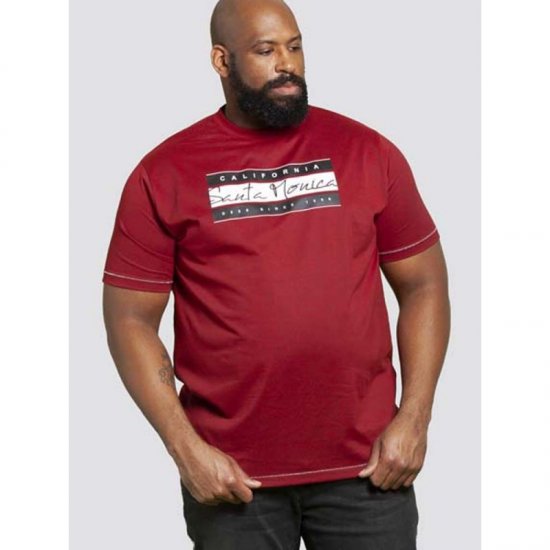 D555 Tempa T-shirt Red - Camisetas - Camisetas - 2XL-14XL
