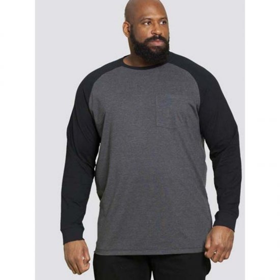 D555 Illinois Long Sleeve T-shirt Charcoal - Camisetas - Camisetas - 2XL-14XL