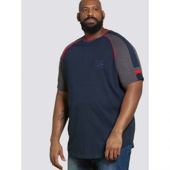 D555 Brendon T-shirt Navy - Camisetas - Camisetas - 2XL-14XL