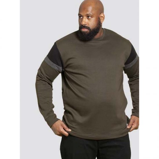 D555 Clermont Sweatshirt Khaki - Sudaderas - Sudaderas 2XL-12XL