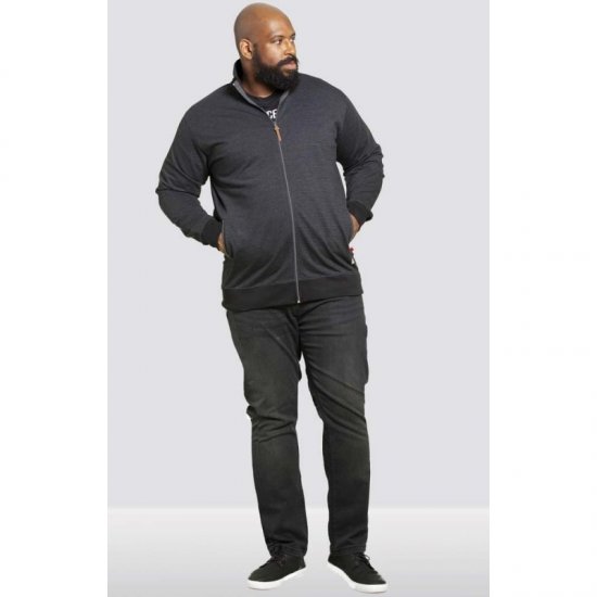 D555 Buxton Full Zip Sweatshirt Black - Sudaderas - Sudaderas 2XL-12XL