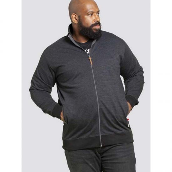 D555 Buxton Full Zip Sweatshirt Black - Sudaderas - Sudaderas 2XL-12XL