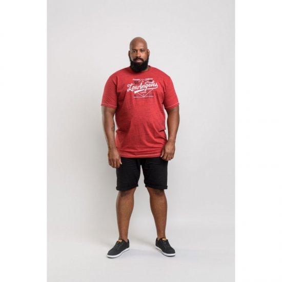D555 Shelton T-shirt Red - Camisetas - Camisetas - 2XL-14XL