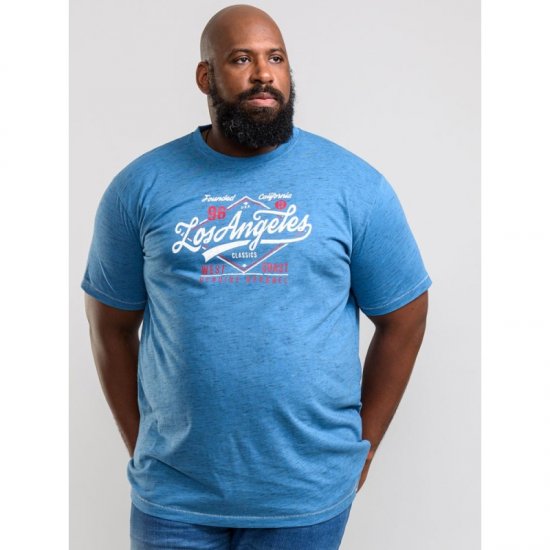 D555 Shelton T-shirt Blue - Camisetas - Camisetas - 2XL-14XL