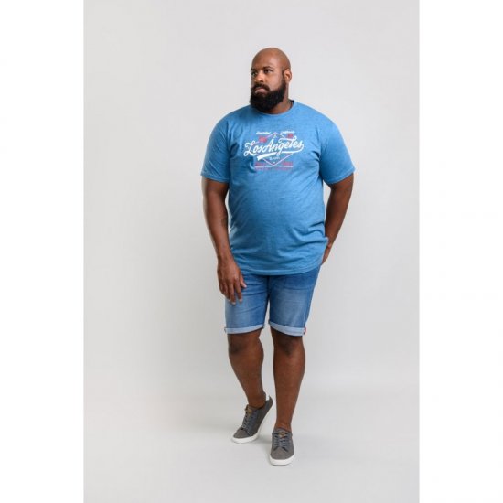 D555 Shelton T-shirt Blue - Camisetas - Camisetas - 2XL-14XL