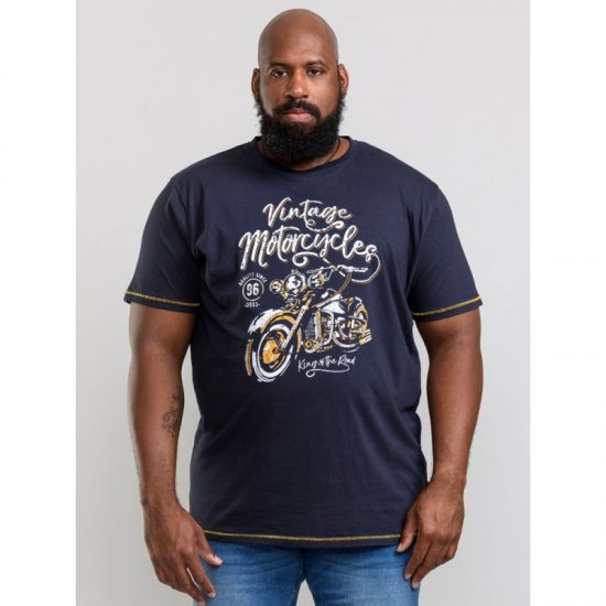 D555 Slater T-shirt Navy - Camisetas - Camisetas - 2XL-14XL
