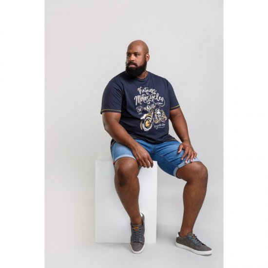 D555 Slater T-shirt Navy - Camisetas - Camisetas - 2XL-14XL