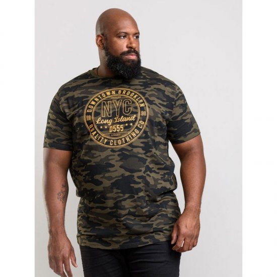 D555 Thompson T-shirt Jungle Camo - Camisetas - Camisetas - 2XL-14XL