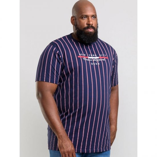 D555 Davis T-shirt Navy - Camisetas - Camisetas - 2XL-14XL