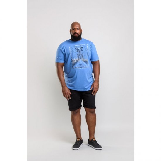 D555 Monty T-shirt Blue - Camisetas - Camisetas - 2XL-14XL