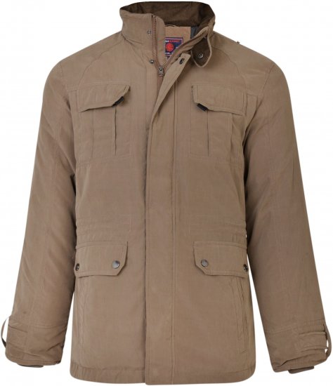 Kam Jeans KV110 Soft Touch Coat Taupe - Chaquetas - Chaquetas Tallas Grandes 2XL-8XL