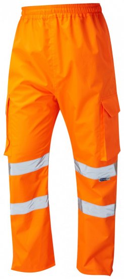 Leo Appledore Cargo Rain pants Hi-Vis Orange - Ropa de trabajo - Ropa de trabajo 3XL-6XL