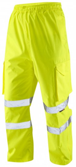 Leo Appledore Cargo Rain pants Hi-Vis Yellow - Ropa de trabajo - Ropa de trabajo 3XL-6XL