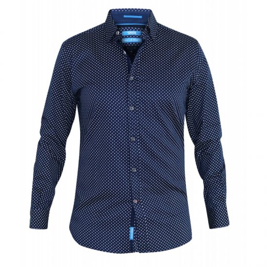 D555 Lavar Long Sleeve Diamond Printed Shirt - Camisas - Camisas 2XL-10XL