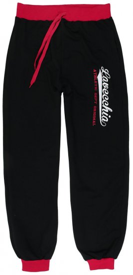 Lavecchia 2020 Sweatpants with Cuff Black/Red - Pantalones y cortos de chándal - Pantalones y Pantalones cortos de chándal - 2XL-12XL