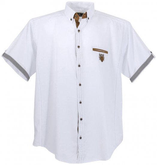 Lavecchia 1128 Short sleeve Shirt White - Camisas - Camisas 2XL-10XL