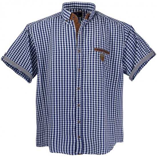 Lavecchia 1129 Short sleeve Shirt Jeansblue - Camisas - Camisas 2XL-10XL