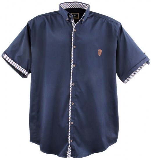 Lavecchia 9003A Short sleeve Shirt Navy - Camisas - Camisas 2XL-10XL