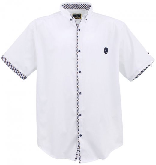 Lavecchia 9003A Short sleeve Shirt White - Camisas - Camisas 2XL-10XL