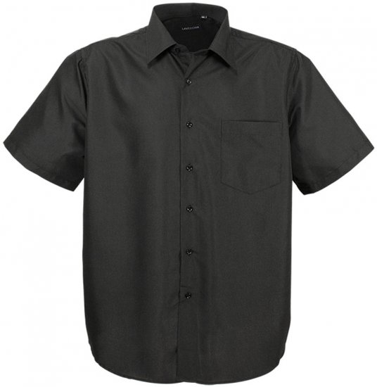 Lavecchia Classic Short Sleeve Shirt Black - Camisas - Camisas 2XL-10XL