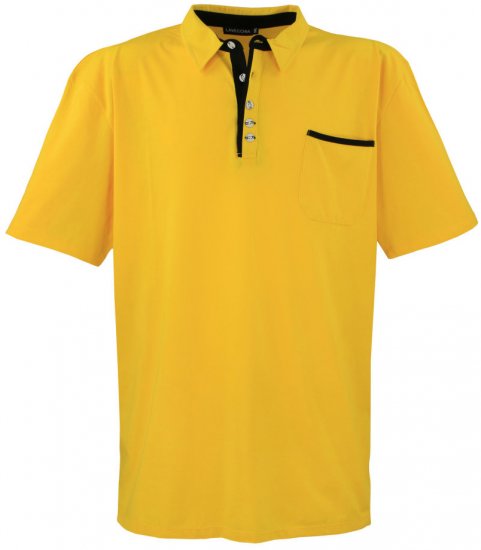 Lavecchia 1701 Jersey Poloshirt Yellow - Polos - Polos 2XL-8XL