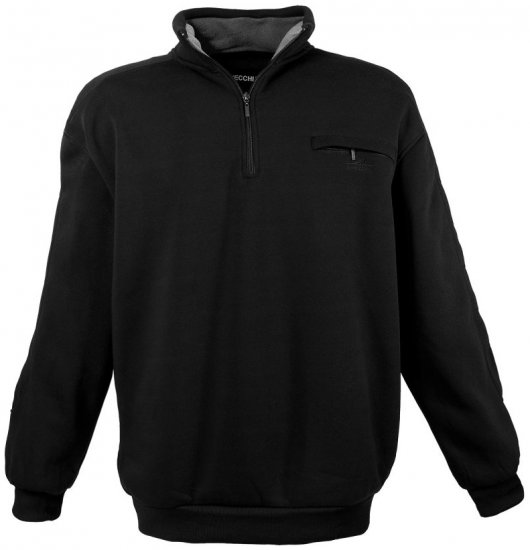 Lavecchia 2100 Half-zip Sweatshirt Black - Sudaderas - Sudaderas 2XL-12XL