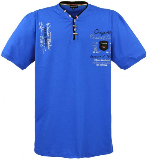 Lavecchia 2042 Printed T-shirt Royal Blue - Camisetas - Camisetas - 2XL-14XL
