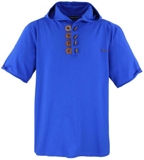 Lavecchia 609 T-shirt with Hoodie Royal Blue - Camisetas - Camisetas - 2XL-14XL