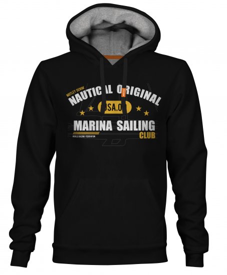 Motley Denim Leeds Hoodie Black - Sudaderas - Sudaderas 2XL-12XL