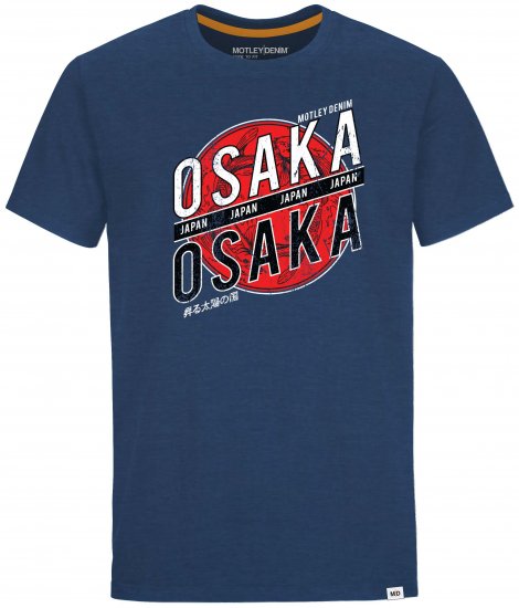 Motley Denim Leicester T-shirt Dark Indigo - Camisetas - Camisetas - 2XL-14XL