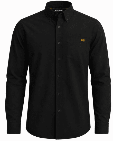 Motley Denim Lisbon Long Sleeve Shirt Black - Camisas - Camisas 2XL-10XL