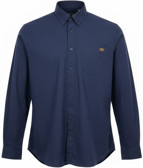 Motley Denim Lisbon Long Sleeve Shirt Navy - Camisas - Camisas 2XL-10XL