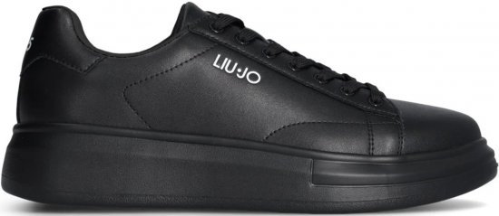 Liu Jo Big 01 Leather Sneakers Black/Black - Calzado de hombre 40-52 - Zapatillas de hombre tallas 40-52