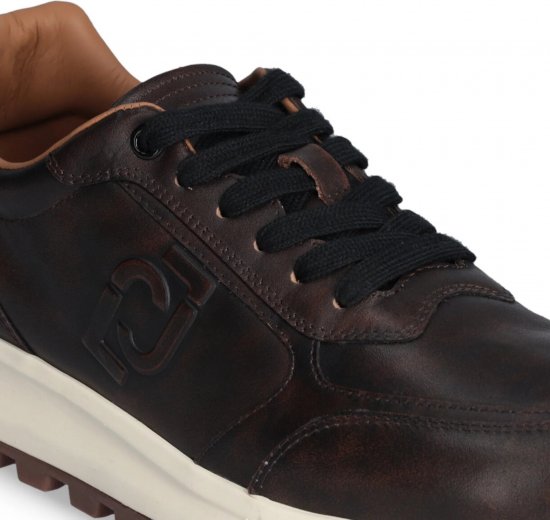 Liu Jo Running 01 Leather Sneakers Brown - Calzado de hombre 40-52 - Zapatillas de hombre tallas 40-52