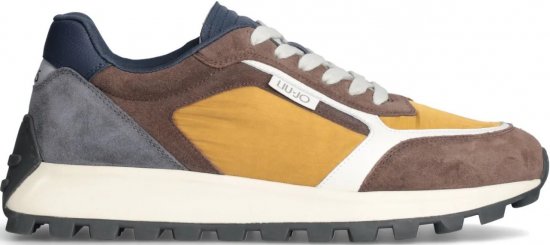 Liu Jo Running 02 Sneakers Brown/Blue/Tan - Calzado de hombre 40-52 - Zapatillas de hombre tallas 40-52
