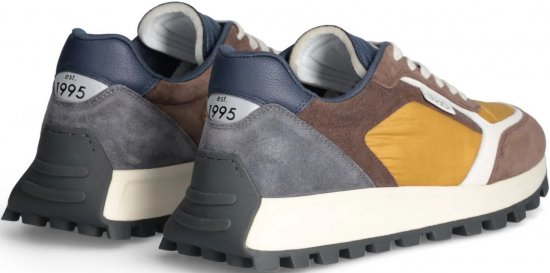 Liu Jo Running 02 Sneakers Brown/Blue/Tan - Calzado de hombre 40-52 - Zapatillas de hombre tallas 40-52