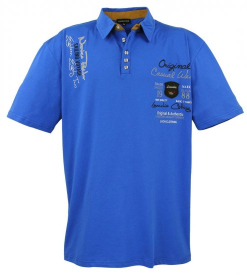Lavecchia 610 Camiseta con cuello Azul real - Polos - Polos 2XL-8XL