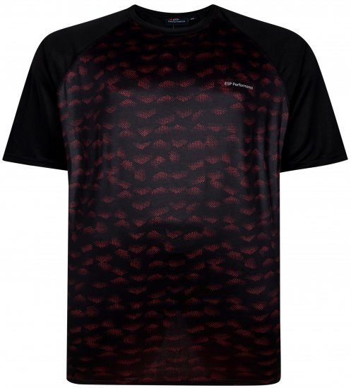 Espionage LW157 Performance T-shirt Black/Red - Ropa deportiva - Ropa Deportiva 2XL-10XL