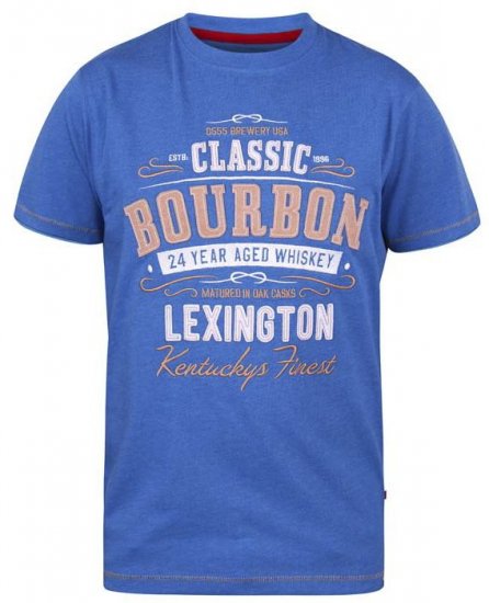 D555 Macmillan Bourbon Whiskey Crew Neck T-Shirt Blue - Camisetas - Camisetas - 2XL-14XL