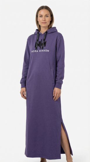 Nora Mikken MARI Maxi Hoodie Dress Purple - Sudaderas - Jerséis y sudaderas de mujer