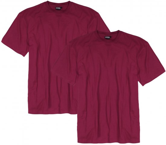Adamo Marlon Comfort fit 2-pack T-shirt Blackberry - Camisetas - Camisetas - 2XL-14XL
