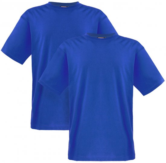 Adamo Marlon Comfort fit 2-pack T-shirt Royal Blue - Camisetas - Camisetas - 2XL-14XL