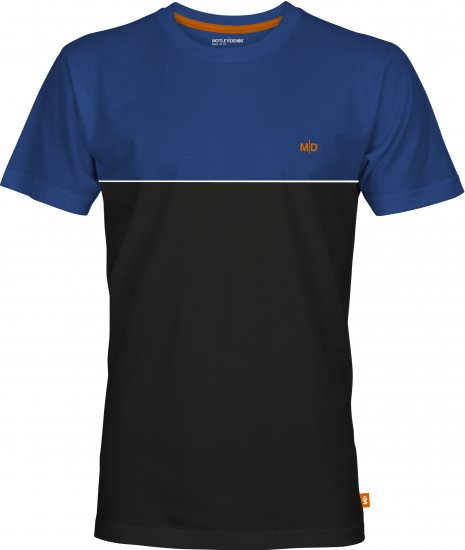 Motley Denim Athens Two-Toned T-Shirt Black/Royal Blue - Camisetas - Camisetas - 2XL-14XL