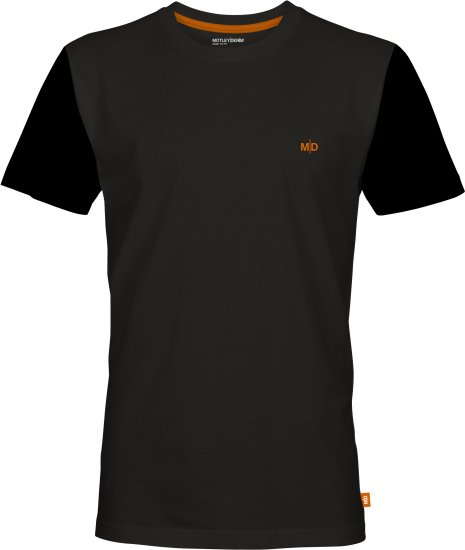 Motley Denim Granada Black Short Sleeved T-Shirt Charcoal - Camisetas - Camisetas - 2XL-14XL