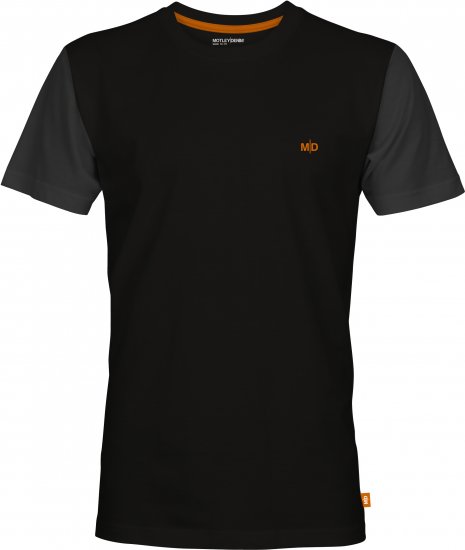 Motley Denim Vigo Colored Short Sleeve T-Shirt Black/Charcoal - Camisetas - Camisetas - 2XL-14XL